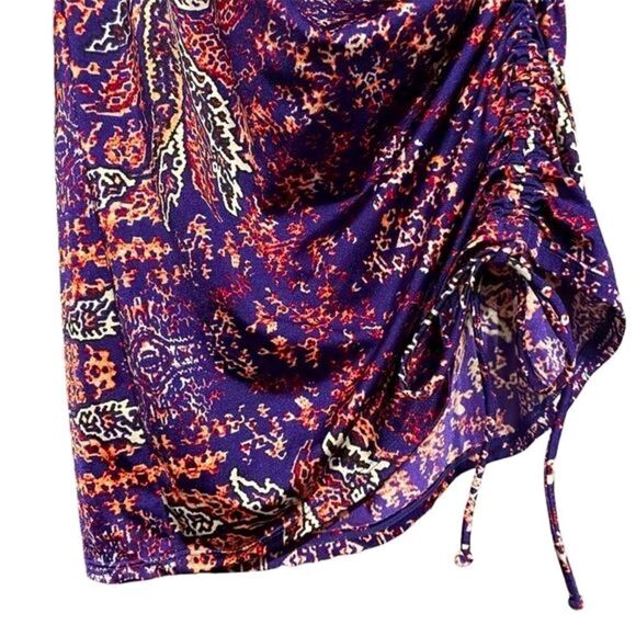 ATHLETA Aqualuxe Tank Top Paradise Boho Purple Sleeveless Cinch Womens S - Picture 4 of 6